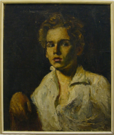 1940_001.Autoportrét namaloval v 17 letech, 1940, 41x50cm