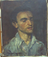 1943_004.Portrét mladeho muže Karla.S.,56 x 45cm,olej na plátně,1943,NG Praha,027