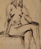 9 Sitting nude II mutualart