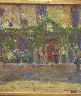 1944_003b.Před kostelem,46 x 53cm,olej na plátně,1944,NG Praha,016