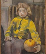 1956_IMG_1629_Dítě s dýní na pohovce