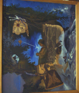 1958_025.Ofélie,33 x 40 cm,koláž olej na plátně,1958,NG Praha,015